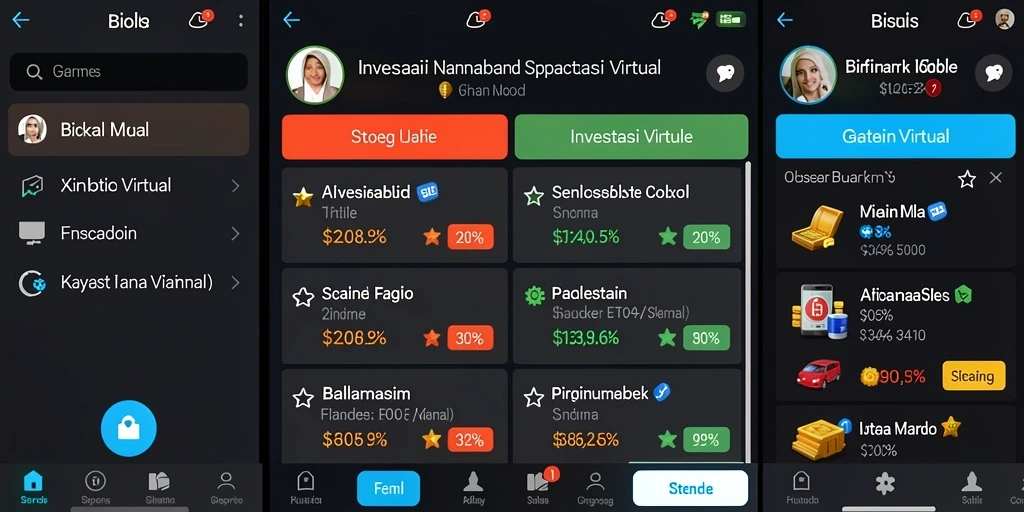 Tampilan utama CAHAYATOTO dengan berbagai pilihan permainan.