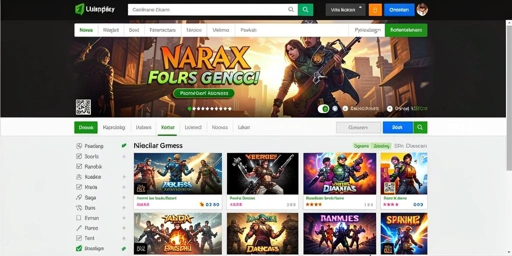 Screenshot menunjukkan tampilan antarmuka permainan yang menarik.