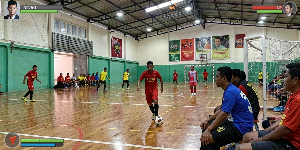 Tampilan aksi karakter dengan kekuatan petir.