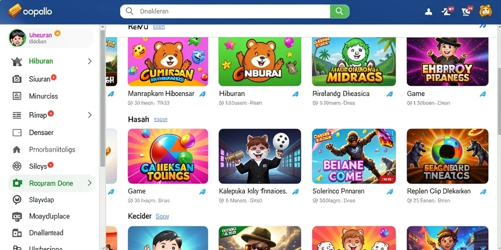 Tampilan layar utama NUSASLOTS yang menawan.