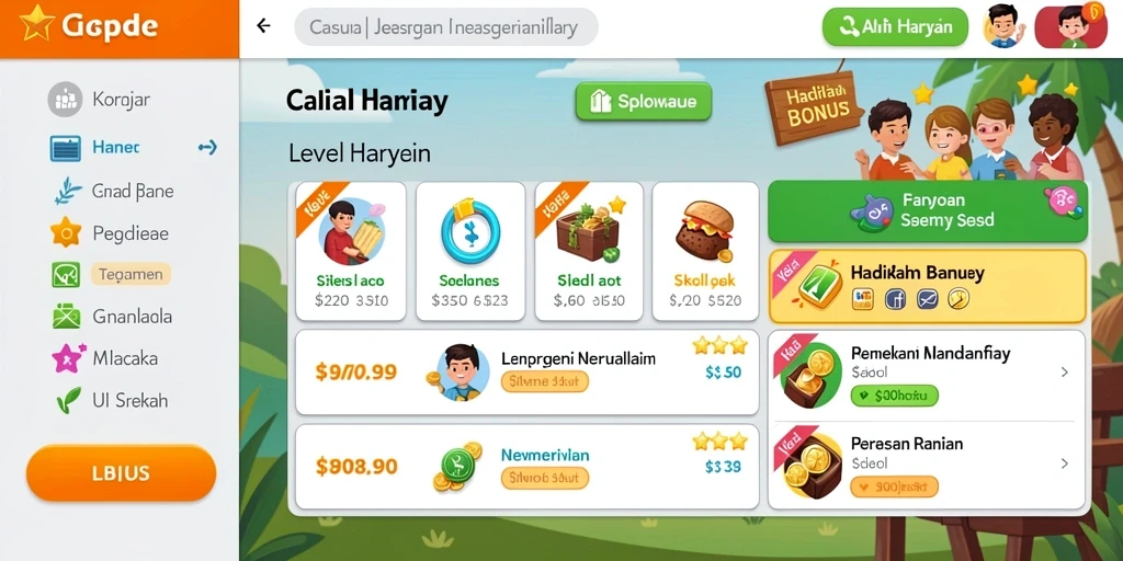 Screenshot menampilkan tampilan antarmuka permainan yang menarik.